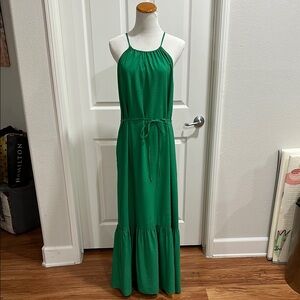 Banana Republic | Dresses | Banana Republic Linen Green Halter Maxi Dress |  Poshmark